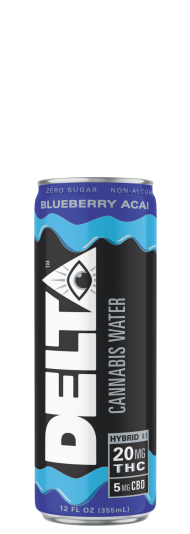 Delta 9 Cannabis Water Blueberry Acai