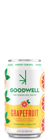 Goodwell CBD Sparkling Water Grapefruit
