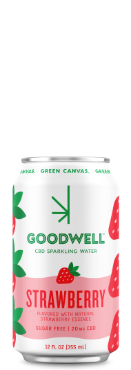 Goodwell CBD Sparkling Water Strawberry