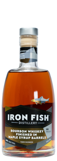 Iron Fish Bourbon Whiskey Finished in Maple Syrup Barrels