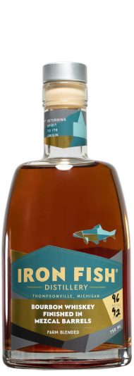 Iron Fish Bourbon Whiskey Finished in Mezcal Barrels