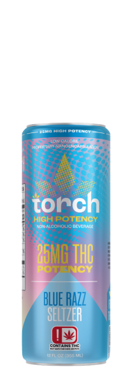 Torch 25mg THC Blue Razz Seltzer