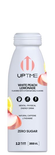 Energy Drinks | UPTIME Energy White Peach Lemonade | Bill's Distributing